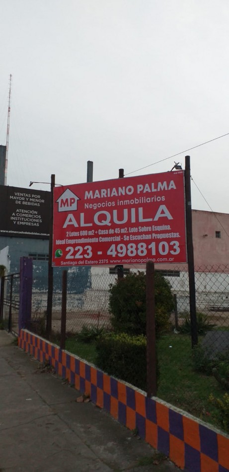 IMPORTANTE ESQUINA PARA ALQUILER COMERCIAL. VARIOS RUBROS 